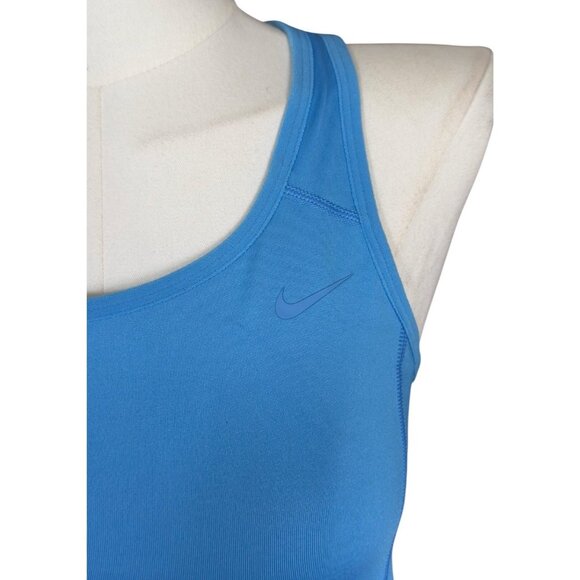 Nike Dri-FIT Blue Racerback Athletic Top Built-In Bra Women's Sz S - Picture 6 of 10